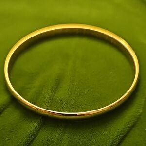 Kate Spade Forever And Ever Goldtone Enscribed Bangle Bracelet - Women Jewelry